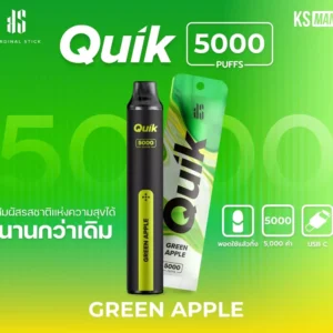 KS Quik 5000 กลิ่นแอปเปิ้ลเขียว