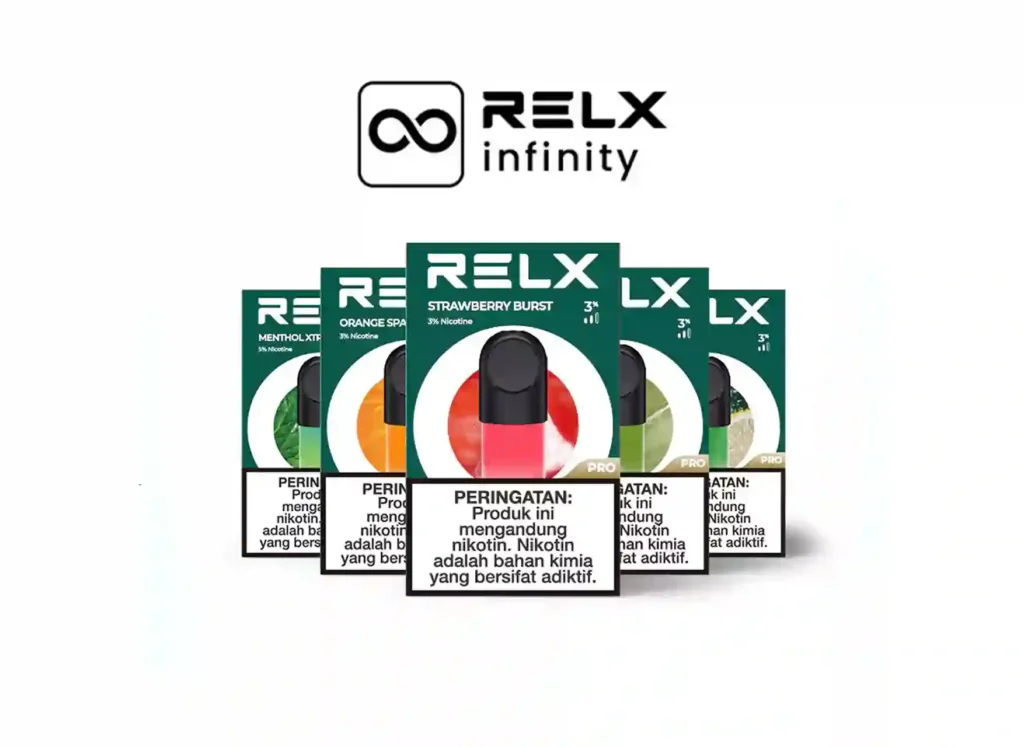 Relx Infinity Pod พร้อมระบบป้องกันน้ำยารั่วซึม